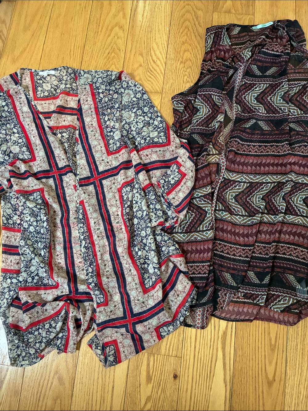 2 PCs Maurices Vest and jacket top lightweight accent pieces dress toppers L XL